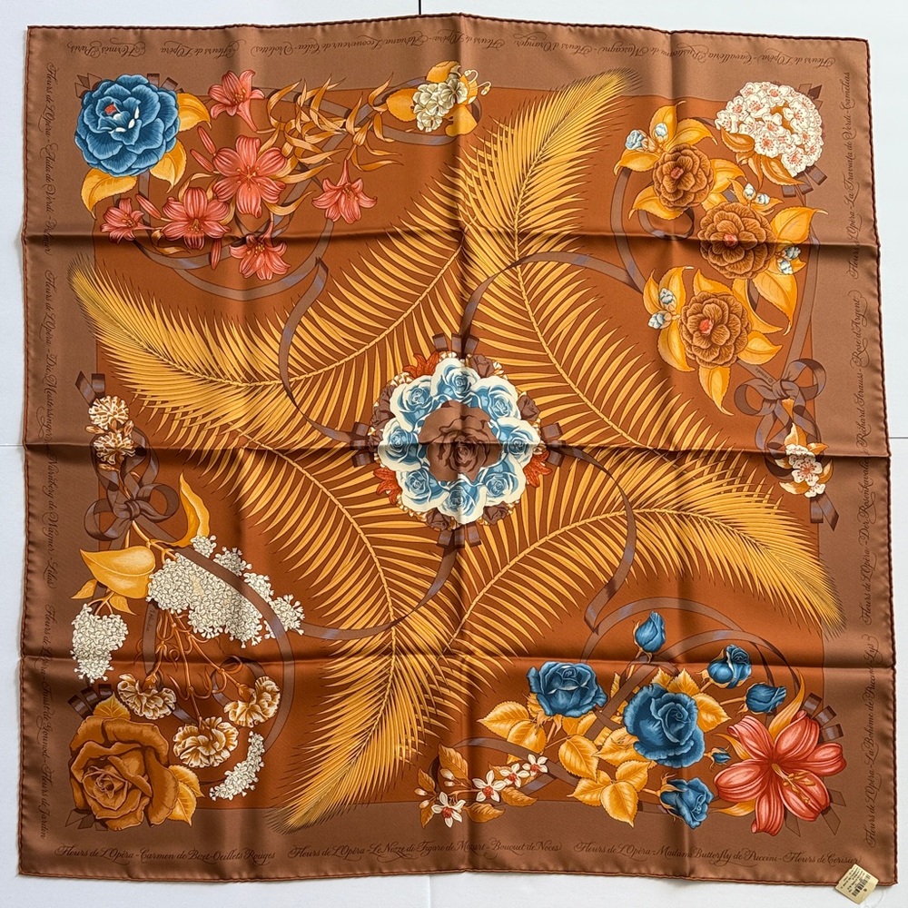 Hermes Fleurs De L’Opera Scarf 90